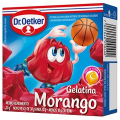 GELATINA MORANGO 20G DR OETKER