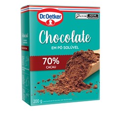 CHOCOLATE EM PO 70% 200G DR OETKER