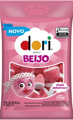 BALA GELATINA BEIJO 60G DORI
