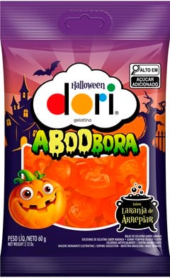 GELATINA ABOBORA HALLOWEEN 60G DORI