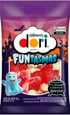 GELATINA FANTASMA HALLOWEEN 60G DORI