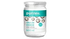 OLEO COCO COM SABOR VIDRO 500ML PURILEV