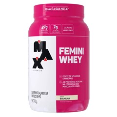 FEMINI WHEY BAUNI POTE 900G MAX TITANIUM
