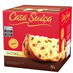 PANETTONE GOTAS 750G CASA SUICA