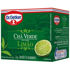 CHA VERDE LIMAO 10X 1,5G DR OETKER