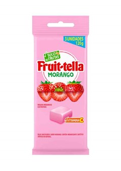 BALA MAST MORANGO VIT C 3X40G FRUITTELLA